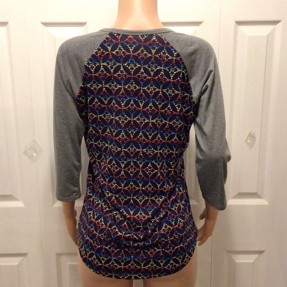 NWOT LuLaRoe Womens Randy 3/4 Sleeve Raglan T-Shirt Top Size Medium - Picture 3 of 6